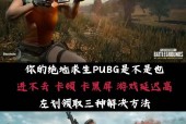 绝地求生飞伞时卡顿问题如何处理？